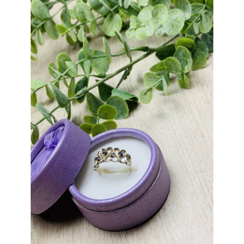 Sky Jewelry Серебряное кольцо с камнями Шпинель