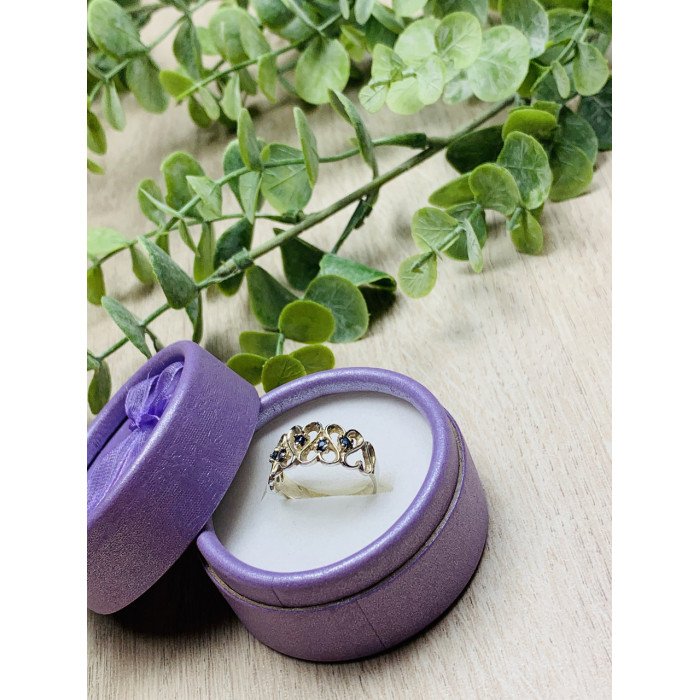 Sky Jewelry Серебряное кольцо с камнями Шпинель