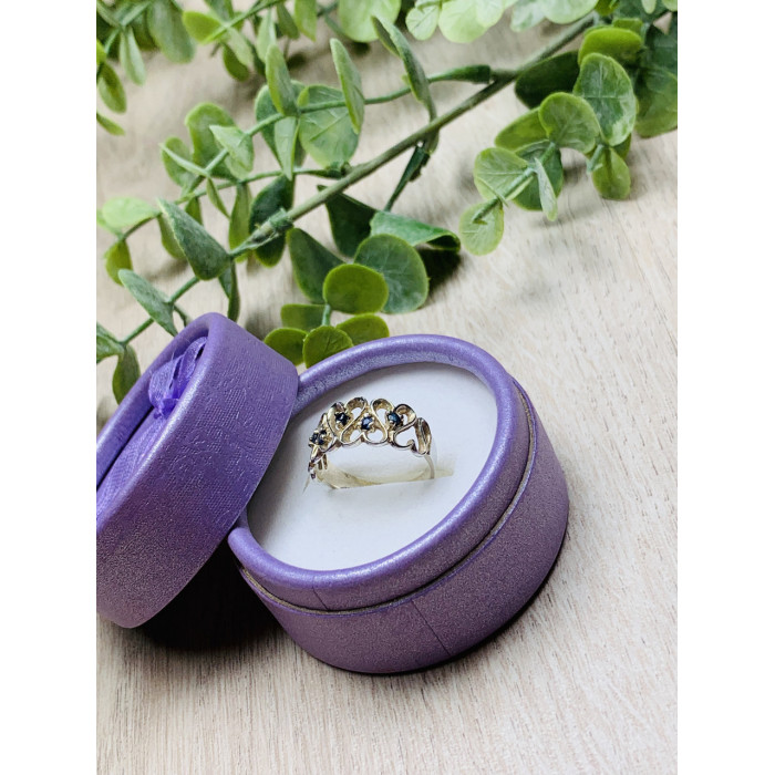 Sky Jewelry Серебряное кольцо с камнями Шпинель