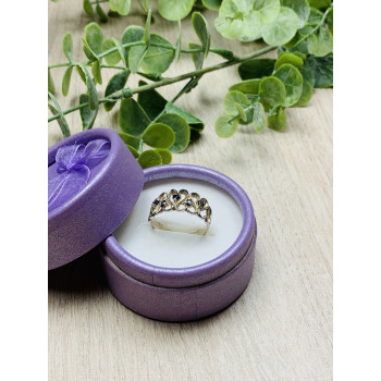 Sky Jewelry Серебряное кольцо с камнями Шпинель