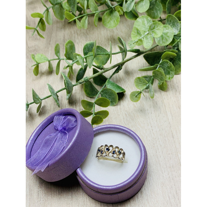 Sky Jewelry Серебряное кольцо с камнями Шпинель