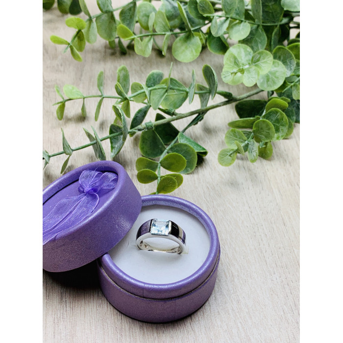 Sky Jewelry Серебряное кольцо с камнем голубая Шпинель