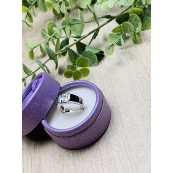 Sky Jewelry Серебряное кольцо с камнем голубая Шпинель