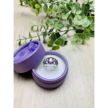 Sky Jewelry Серебряное кольцо с аметистом