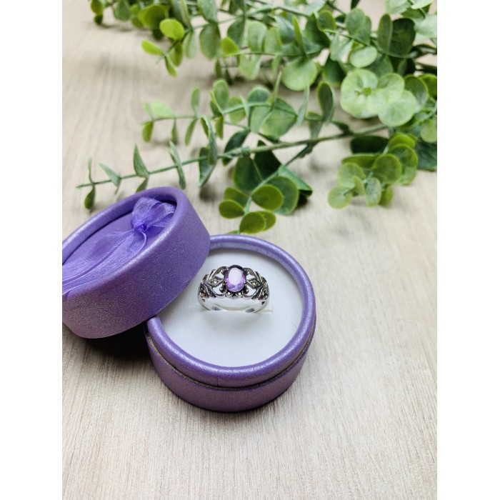 Sky Jewelry Серебряное кольцо с аметистом