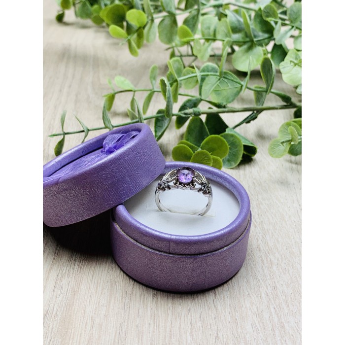 Sky Jewelry Серебряное кольцо с аметистом