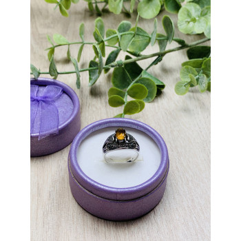 Sky Jewelry Серебряное кольцо с камнем Гелиодор