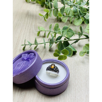 Sky Jewelry Серебряное кольцо с камнем Гелиодор