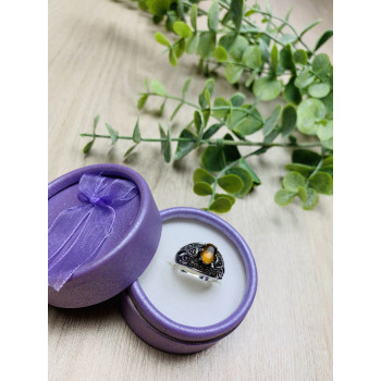 Sky Jewelry Серебряное кольцо с камнем Гелиодор
