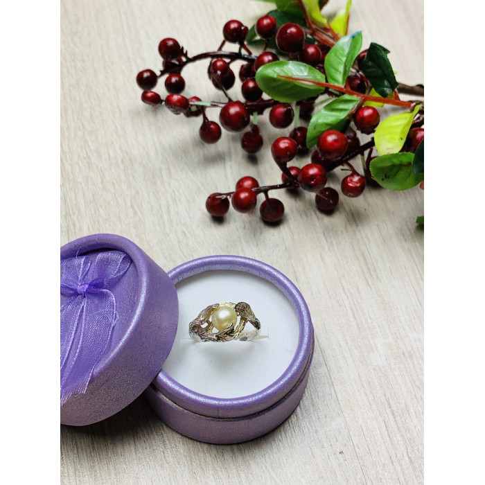 Sky Jewelry Серебряное кольцо с жемчугом