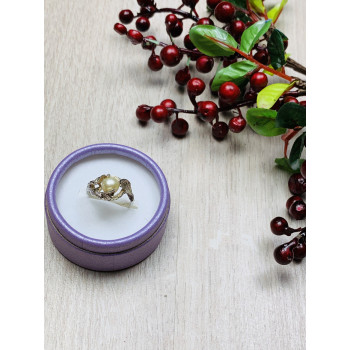 Sky Jewelry Серебряное кольцо с жемчугом