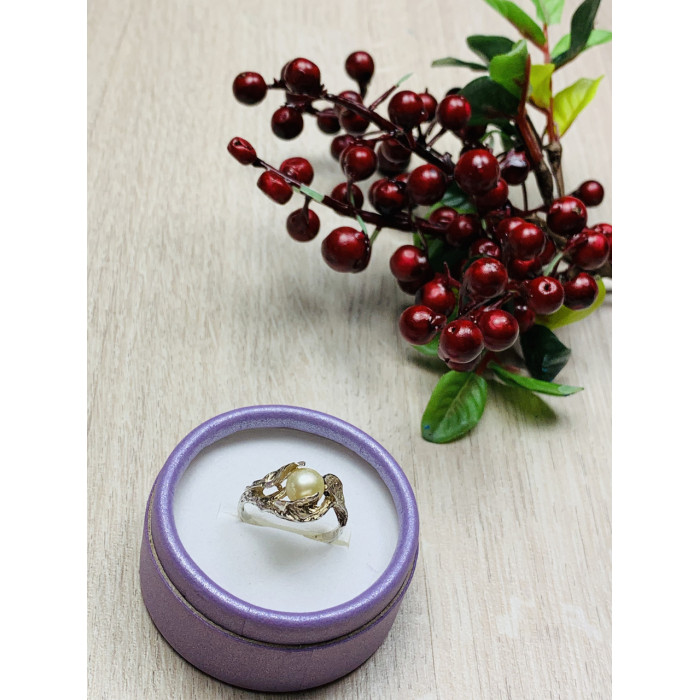 Sky Jewelry Серебряное кольцо с жемчугом