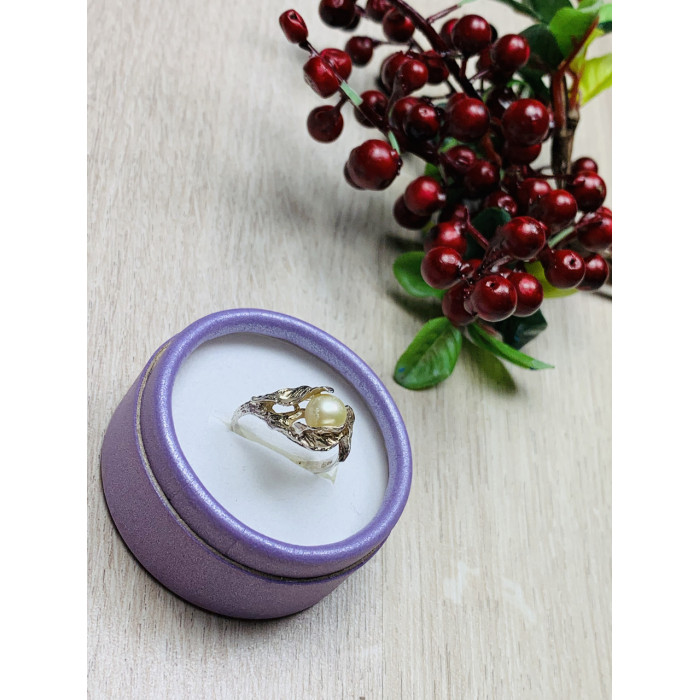 Sky Jewelry Серебряное кольцо с жемчугом