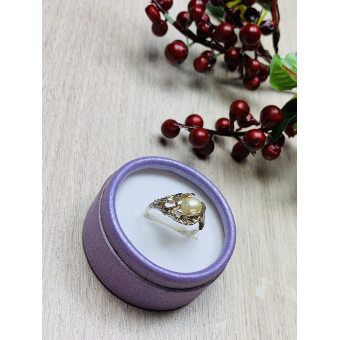 Sky Jewelry Серебряное кольцо с жемчугом