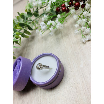 Sky Jewelry Серебряное кольцо с прозрачным кварцем