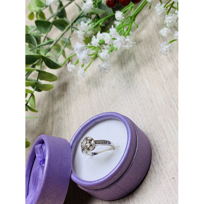 Sky Jewelry Серебряное кольцо с прозрачным кварцем