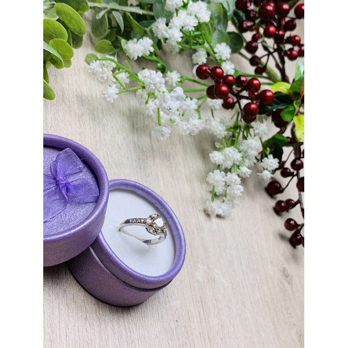 Sky Jewelry Серебряное кольцо с прозрачным кварцем