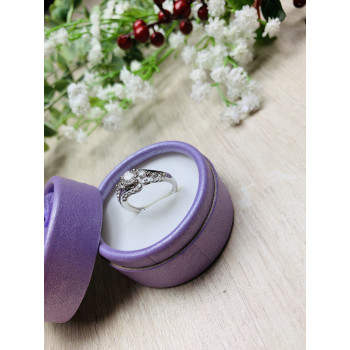 Sky Jewelry Серебряное кольцо с бесцветным сапфиром