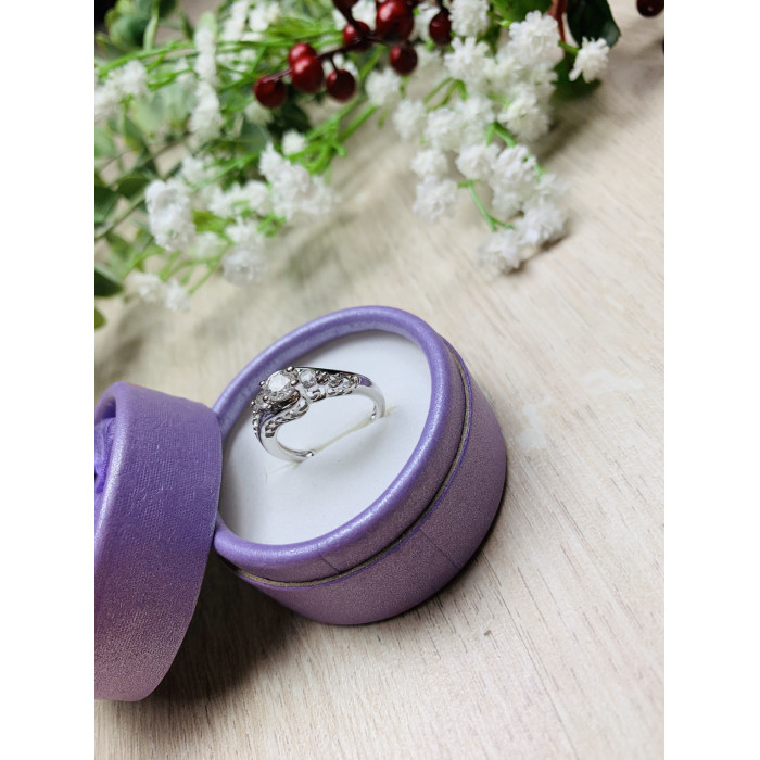 Sky Jewelry Серебряное кольцо с бесцветным сапфиром