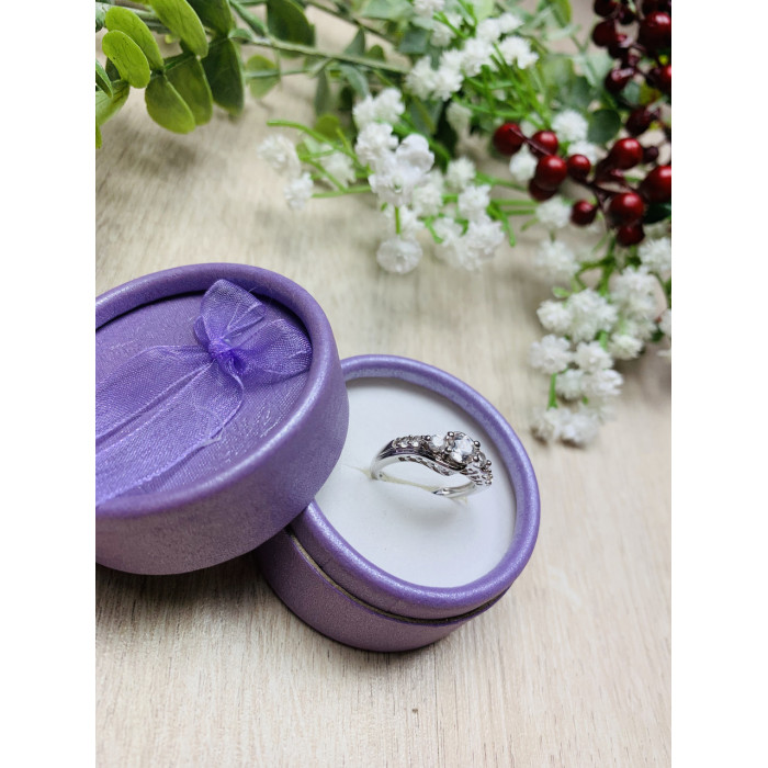 Sky Jewelry Серебряное кольцо с бесцветным сапфиром