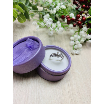 Sky Jewelry Серебряное кольцо с бесцветным сапфиром