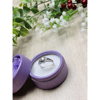 Sky Jewelry Серебряное кольцо с бесцветным сапфиром