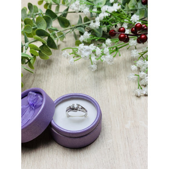 Sky Jewelry Серебряное кольцо с бесцветным сапфиром