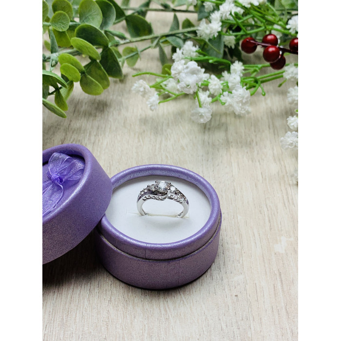 Sky Jewelry Серебряное кольцо с бесцветным сапфиром