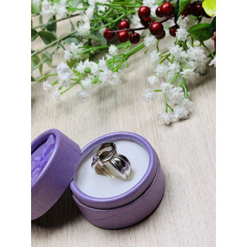 Sky Jewelry Серебряное кольцо с камнем Гессонит