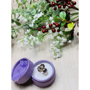 Sky Jewelry Серебряное кольцо с камнем Гессонит