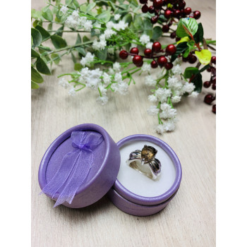 Sky Jewelry Серебряное кольцо с камнем Гессонит