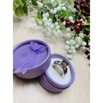 Sky Jewelry Серебряное кольцо с камнем Гессонит