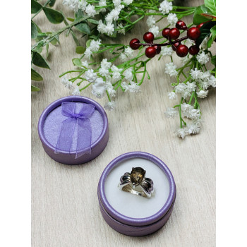 Sky Jewelry Серебряное кольцо с камнем Гессонит