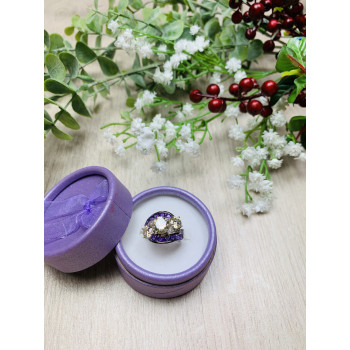 Sky Jewelry Серебряное кольцо с натуральными камнями