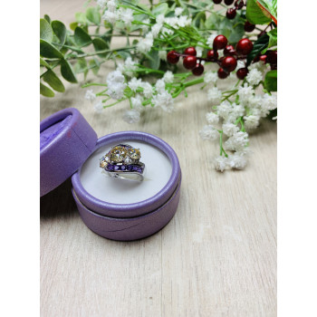 Sky Jewelry Серебряное кольцо с натуральными камнями