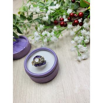 Sky Jewelry Серебряное кольцо с натуральными камнями