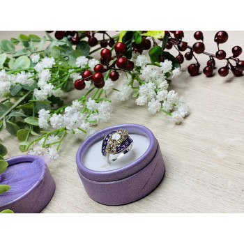 Sky Jewelry Серебряное кольцо с натуральными камнями