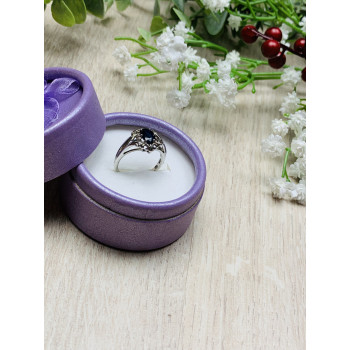 Sky Jewelry Серебряное кольцо 925 проба с черной Шпинелью