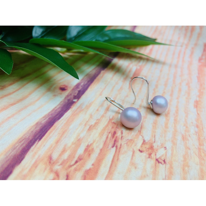 Sky Jewelry Серебряные серьги с жемчугом