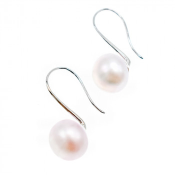 Sky Jewelry Серебряные серьги с жемчугом