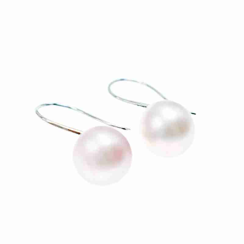 Sky Jewelry Серебряные серьги с жемчугом