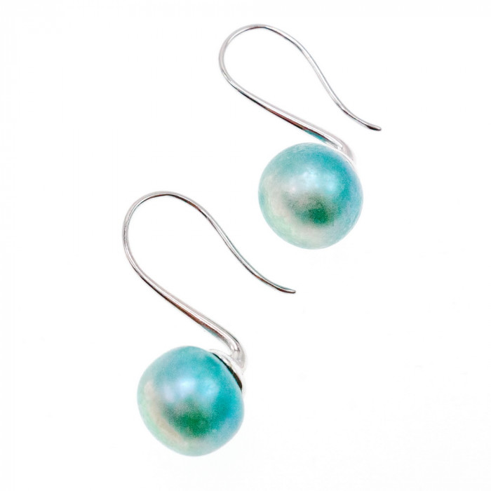 Sky Jewelry Серебряные серьги с жемчугом