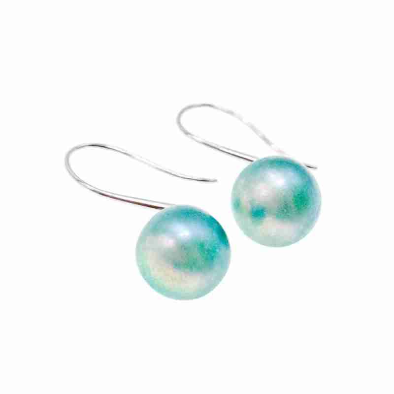Sky Jewelry Серебряные серьги с жемчугом