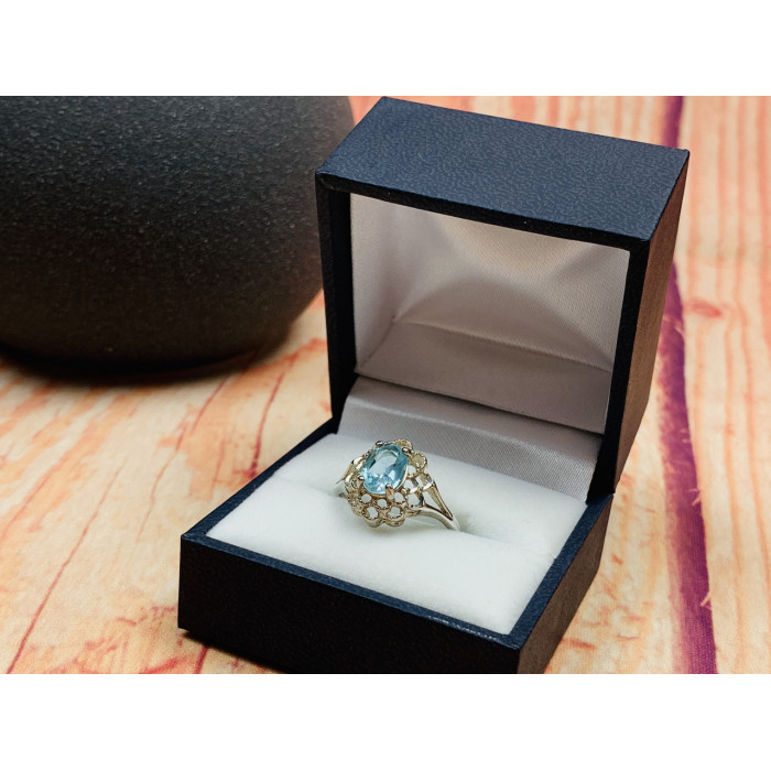 Sky Jewelry Серебряное кольцо с Топазом