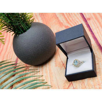 Sky Jewelry Серебряное кольцо с Топазом