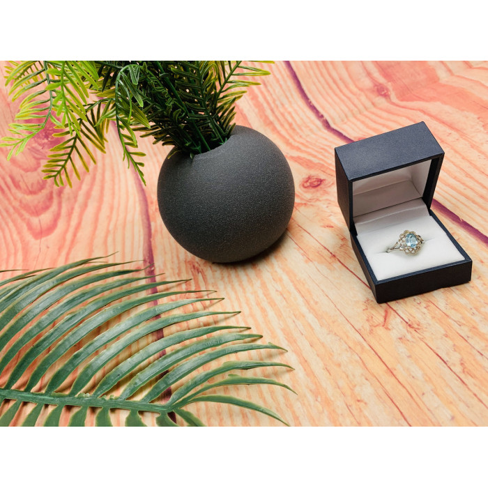 Sky Jewelry Серебряное кольцо с Топазом