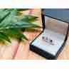 Sky Jewelry Серебряное кольцо с розовыми и бесцветными Топазами
