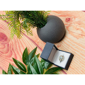 Sky Jewelry Серебряное кольцо с топазом