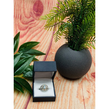 Sky Jewelry Серебряное кольцо с топазом