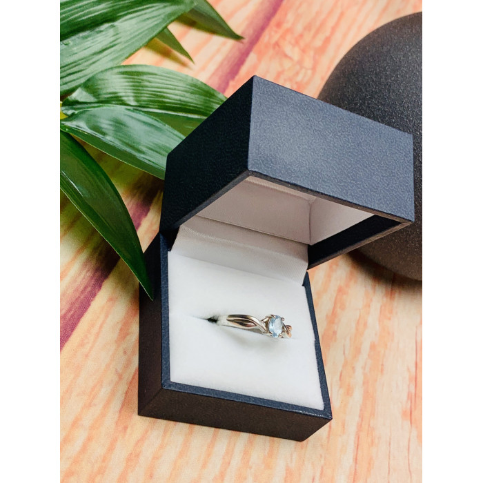 Sky Jewelry Серебряное кольцо с голубой Шпинелью